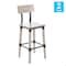 Flash Furniture Jackson Commercial Grade Rustic Antique White Industrial Wood Dining Barstool, 2PK 2-XU-DG-W0236B-ANTWHT-GG - alternate 5